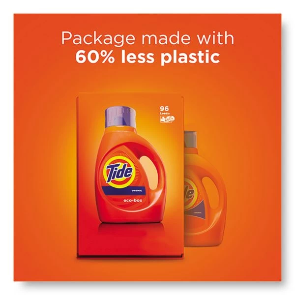 Tide Eco-Box HE Liquid Laundry Detergent, Tide Original Scent, 105 Oz Bag-In-A-Box 3 Tide Eco-Box HE Liquid Laundry Detergent, Tide Original Scent, 105 Oz Bag-In-A-Box - Image 3