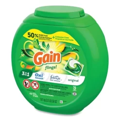 Gain Flings Detergent Pods, Original, 76 Pods/Tub, 4 Tubs/Carton 19 Gain Flings Detergent Pods, Original, 76 Pods/Tub, 4 Tubs/Carton -Professional cleaning tool store e6df5b344a15b37d7e3a42fcf3bb0823ef