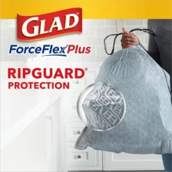 Glad ForceFlexPlus Tall Kitchen Drawstring Trash Bags 18 Glad ForceFlexPlus Tall Kitchen Drawstring Trash Bags -Professional cleaning tool store e7976698c07f0636a4308d86245ed490ec
