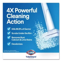 Clorox Disinfecting ToiletWand Refill Heads, Blue/White, 10/Pack, 6 Packs/Carton 17 Clorox Disinfecting ToiletWand Refill Heads, Blue/White, 10/Pack, 6 Packs/Carton -Professional cleaning tool store e855870b357a60f477a38d646943c4b387
