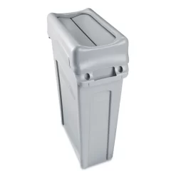 Rubbermaid Commercial Swing Lid For Slim Jim Waste Container, Gray -Professional cleaning tool store e915337525c9cad183c7ab951b7dcda0f8
