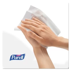 PURELL Sanitizing Hand Wipes, Individually Wrapped, 5 X 7, Unscented, White, 1,000/Carton -Professional cleaning tool store e9e64b9e47ce2e7eadd72941e8dd6ca26b 1