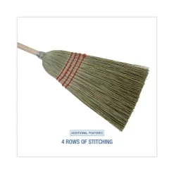 Boardwalk Maid Broom, Mixed Fiber Bristles, 55" Wood Handle, Natural, 12/Carton -Professional cleaning tool store ea21b6e6eb702faf512d9ddc955231740f