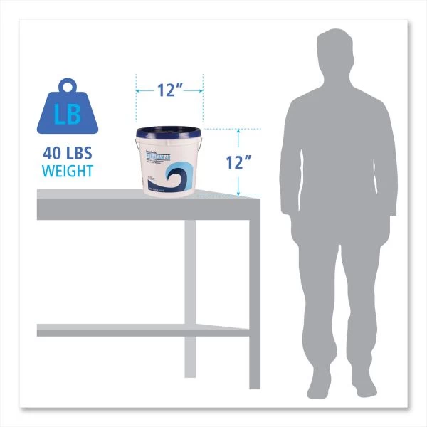 Boardwalk Low Suds Industrial Powder Laundry Detergent, Fresh Lemon Scent, 40lb Pail 2 Boardwalk Low Suds Industrial Powder Laundry Detergent, Fresh Lemon Scent, 40lb Pail - Image 2