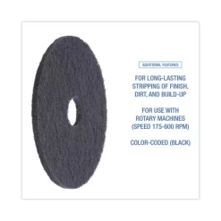 Boardwalk Standard Floor Pads, 19" Diameter, Black, 5/Carton 10 Boardwalk Standard Floor Pads, 19" Diameter, Black, 5/Carton -Professional cleaning tool store eab1deb49acf52ef226954d46b09191a77