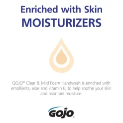 GOJO ADX-12 Clear & Mild Foam Hand Wash Soap, Unscented, 42 Oz, Case Of 3 Refills -Professional cleaning tool store eb08b2c7adc033316ffb71b382d3380831