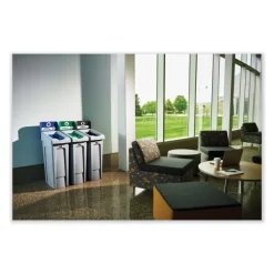 Rubbermaid Commercial Slim Jim Recycling Station Kit, 3-Stream Landfill/Mixed Recycling, 69 Gal, Plastic, Blue/Gray/Green 16 Rubbermaid Commercial Slim Jim Recycling Station Kit, 3-Stream Landfill/Mixed Recycling, 69 Gal, Plastic, Blue/Gray/Green -Professional cleaning tool store ebd70316555db6180c79d0d397322ad00d