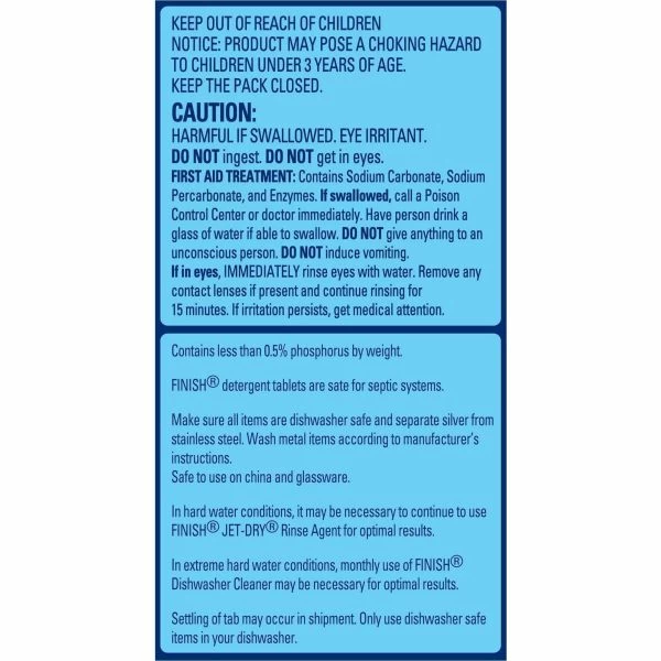 FINISH Powerball Dishwasher Tabs, Fresh Scent, 94/Box, 4 Boxes/Carton 4 FINISH Powerball Dishwasher Tabs, Fresh Scent, 94/Box, 4 Boxes/Carton - Image 4