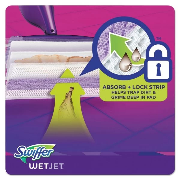 Swiffer WetJet System Refill Cloths, 11.3" X 5.4", White, 24/Box 7 Swiffer WetJet System Refill Cloths, 11.3" X 5.4", White, 24/Box - Image 7