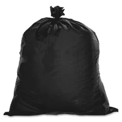 Genuine Joe 30 Gallon Trash Bags, Black, Low-Density, 0.60 Mil, 250/Carton