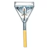 Boardwalk Quick Change Metal Head Mop Handle For No. 20 And Up Heads, 62" Wood Handle