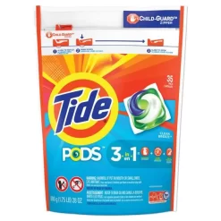 Tide Pods, Laundry Detergent, Clean Breeze, 35/Pack, 4 Pack/Carton