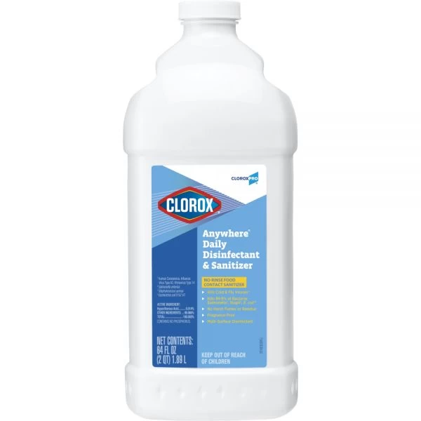 Clorox Commercial Solutions Anywhere Hard Surface Sanitizing Spray, 64 Oz 1 Clorox Commercial Solutions Anywhere Hard Surface Sanitizing Spray, 64 Oz
