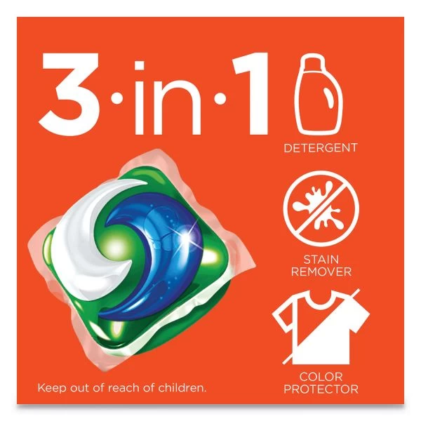 Tide Pods, Laundry Detergent, Clean Breeze, 35/Pack, 4 Pack/Carton 4 Tide Pods, Laundry Detergent, Clean Breeze, 35/Pack, 4 Pack/Carton - Image 4