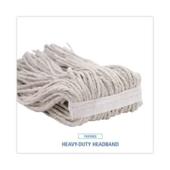 Boardwalk Premium Cut-End Wet Mop Heads, Cotton, 16oz, White, 12/Carton 10 Boardwalk Premium Cut-End Wet Mop Heads, Cotton, 16oz, White, 12/Carton -Professional cleaning tool store f290ee07359ce672f11fe376753df49503