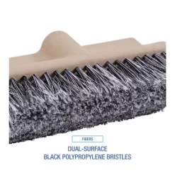 Boardwalk Dual-Surface Black Polypropylene Bristles, 10" Brush, Brown Plastic Handle 9 Boardwalk Dual-Surface Black Polypropylene Bristles, 10" Brush, Brown Plastic Handle -Professional cleaning tool store f29dcc5818f9c4bcb5590e8d18b2f827a9