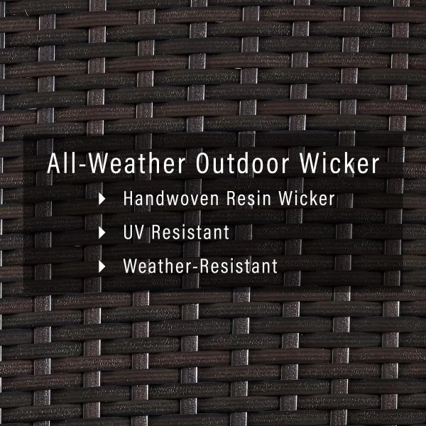 Palm Harbor Outdoor Wicker Trash Bin 2 Palm Harbor Outdoor Wicker Trash Bin - Image 2