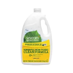 Seventh Generation Natural Automatic Dishwasher Gel, Lemon, Jumbo 70 Oz Bottle, 6/CT