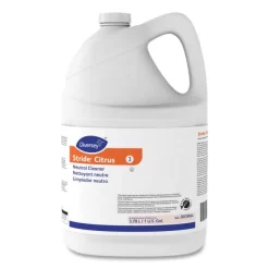 Diversey Stride Neutral Cleaner, Citrus, 1 Gal, 4 Bottles/Carton