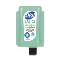 Dial Professional Basics MP Free Liquid Hand Soap Refill For Versa Dispenser, Unscented, 15 Oz Refill Bottle, 6/Carton