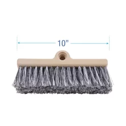 Boardwalk Dual-Surface Black Polypropylene Bristles, 10" Brush, Brown Plastic Handle 8 Boardwalk Dual-Surface Black Polypropylene Bristles, 10" Brush, Brown Plastic Handle -Professional cleaning tool store f75c364894aecc273815217b82881c036e