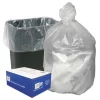 Ultra Plus Can Liners, 10 Gal, 8 Microns, 24" X 24", Natural, 50 Bags/Roll, 20 Rolls/Carton