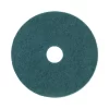 Boardwalk Standard Heavy-Duty Scrubbing Floor Pads, 17" Diameter, Green, 5/Carton
