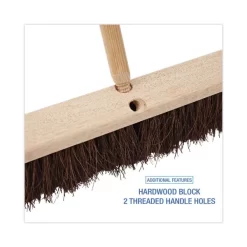 Boardwalk Floor Brush Head, 3.25" Natural Palmyra Fiber Bristles, 24" Brush -Professional cleaning tool store f810205c1328fac8414dbe0bfefd6c906f