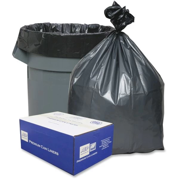 Platinum Plus Can Liners, 33 Gal, 1.35 Mil, 33" X 40", Gray, 10 Bags/Roll, 10 Rolls/Carton 4 Platinum Plus Can Liners, 33 Gal, 1.35 Mil, 33" X 40", Gray, 10 Bags/Roll, 10 Rolls/Carton - Image 4