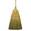 Boardwalk Corn/Fiber Brooms, Corn/Yucca Bristles, 53.5" Overall Length, Natural, 6/Carton