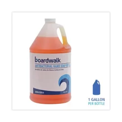 Boardwalk Antibacterial Liquid Soap, Clean Scent, 1 Gal Bottle, 4/Carton -Professional cleaning tool store fc4f6910e75db6f4f9542525b2f911a429