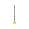 Rubbermaid Commercial Invader Fiberglass Side-Gate Wet-Mop Handle, 60", Red/Yellow