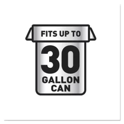 Glad Drawstring Large Trash Bags, 30 Gal, 1.05 Mil, 30" X 33", Black, 15 Bags/Box, 6 Boxes/Carton -Professional cleaning tool store fd0a96b0e618298e1212e3d73dde1416ea