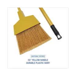 Boardwalk Corn Fiber Angled-Head Lobby Brooms, 55" Handle, Yellow, 12/Carton -Professional cleaning tool store fd0bf92183b6aca3ec4cfdf8aab71c9c03