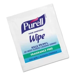 PURELL Sanitizing Hand Wipes, Individually Wrapped, 5 X 7, Unscented, White, 1,000/Carton