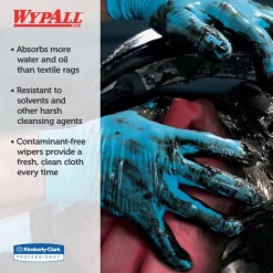 WypAll* X80 Cloths, 1/4 Fold, HYDROKNIT, 12 1/2 X 13, Red, 50/Box, 4 Boxes/Carton -Professional cleaning tool store fe55f0150f555c9795ff23aa2fa8bc25f0