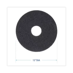 Boardwalk Standard Stripping Floor Pads, 13" Diameter, Black, 5/Carton -Professional cleaning tool store fe98bb13d07ed7d5ac47c0e297c7762599